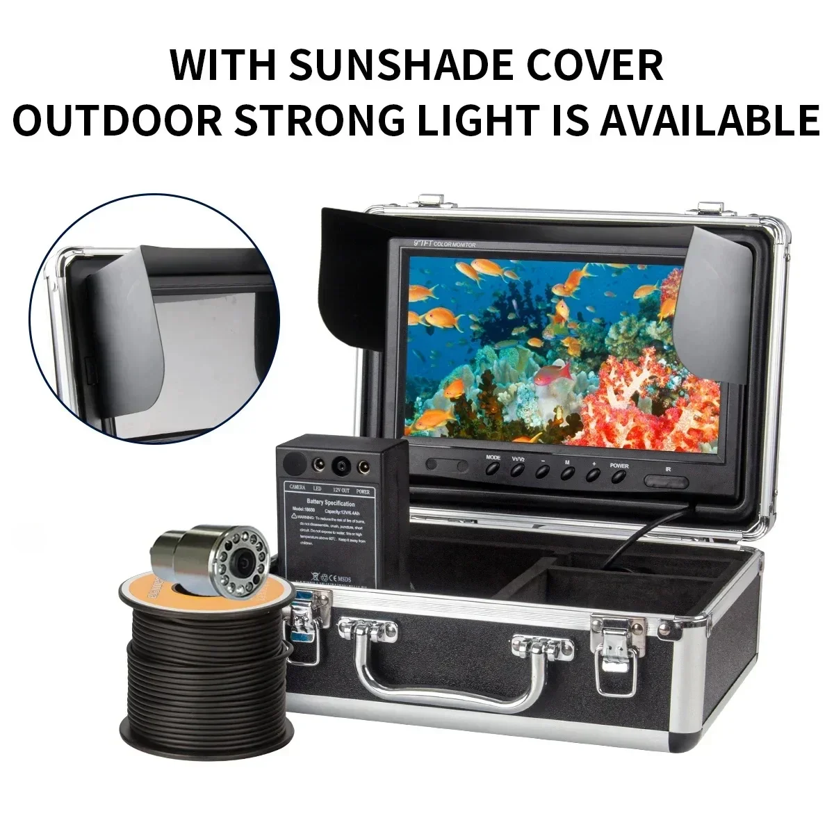 Fish Finder Case - WF13 7inch LCD Screen 1000TVL HD