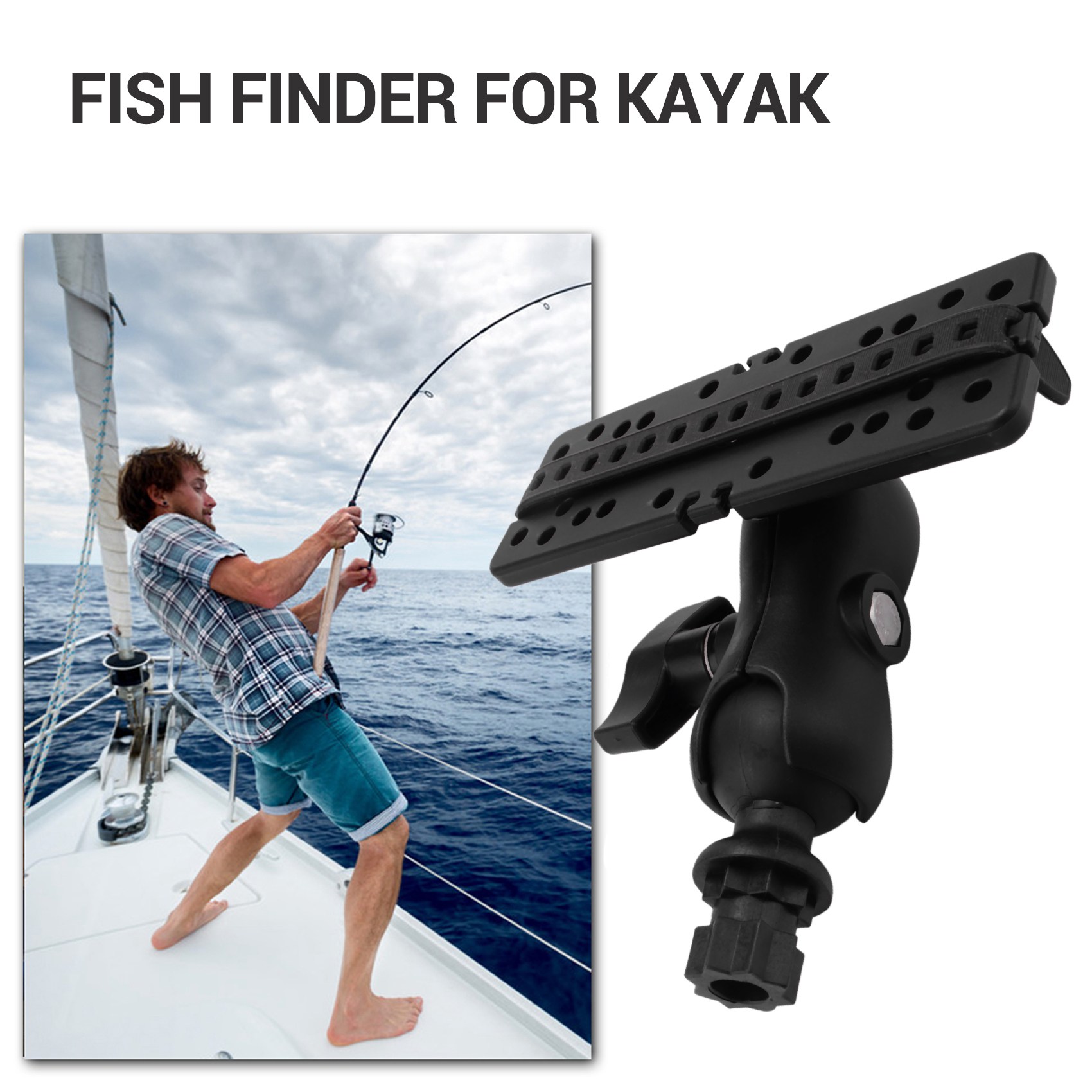 NALFI-Ball Mount With Fish Fin - đánh giá và giá Fish Finder Mount